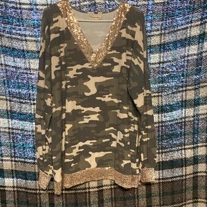 Camo sparkle shirt